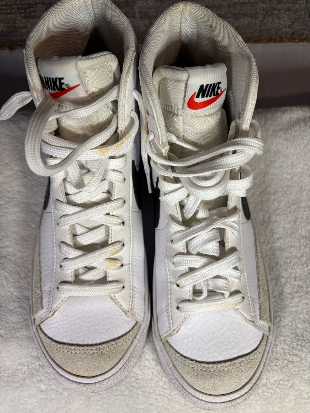 Nike Blazer Mid White Black High-Top Sneakers 5