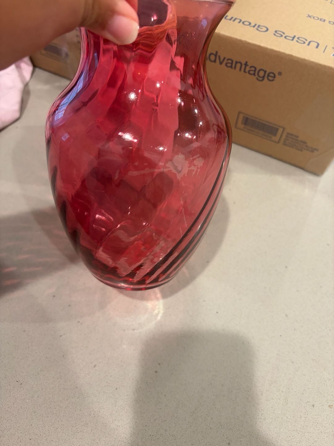 Ball Perfect Mason Jar HandPainted Distressed Pink with Twine and Glass Vase Set 5