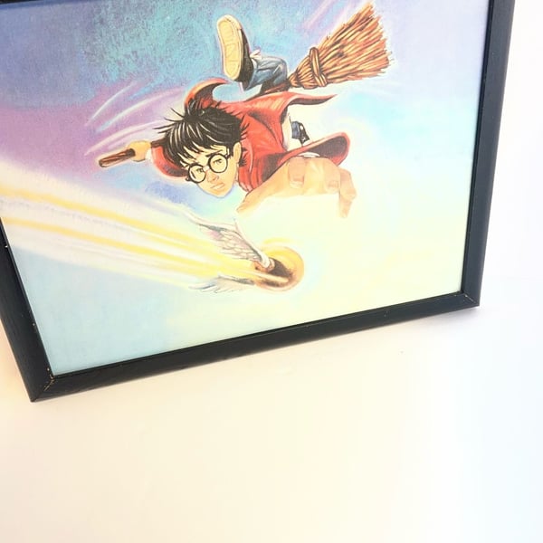 Vintage 2000 Harry Potter Quidditch Canvas Wall Art – Warner Bros Licensed
