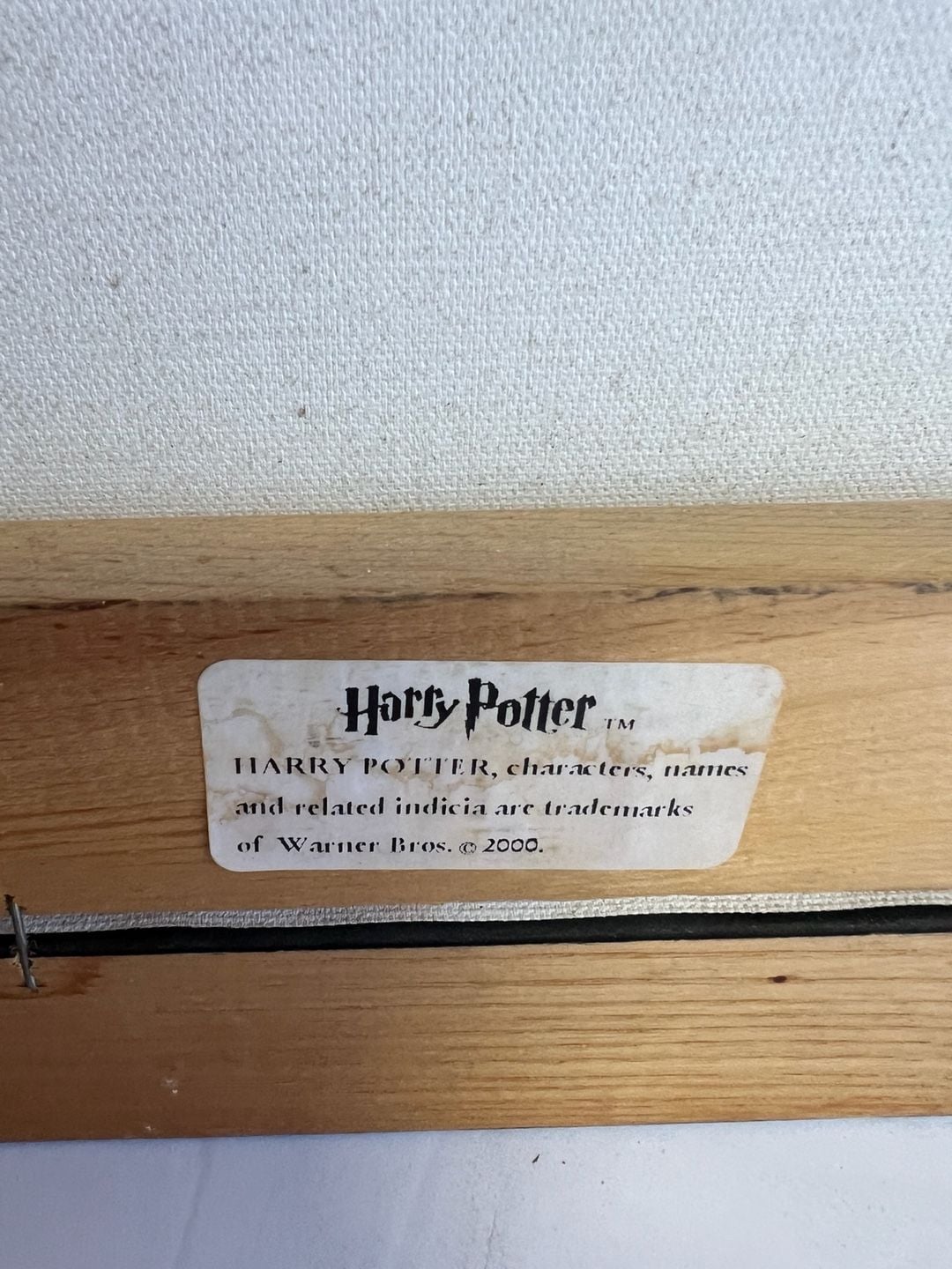 Vintage 2000 Harry Potter Quidditch Canvas Wall Art – Warner Bros Licensed 3