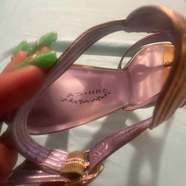 ASHRO Babylon 170 Bronze Metallic Strappy Sandals