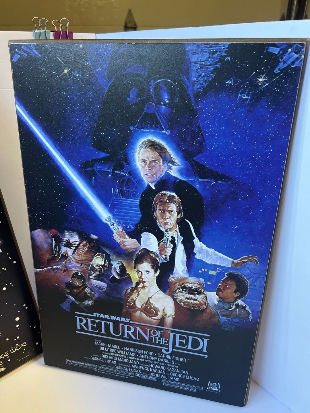 Star Wars Original Trilogy Wall Art Set – 3 Movie Plaques 13x19 4