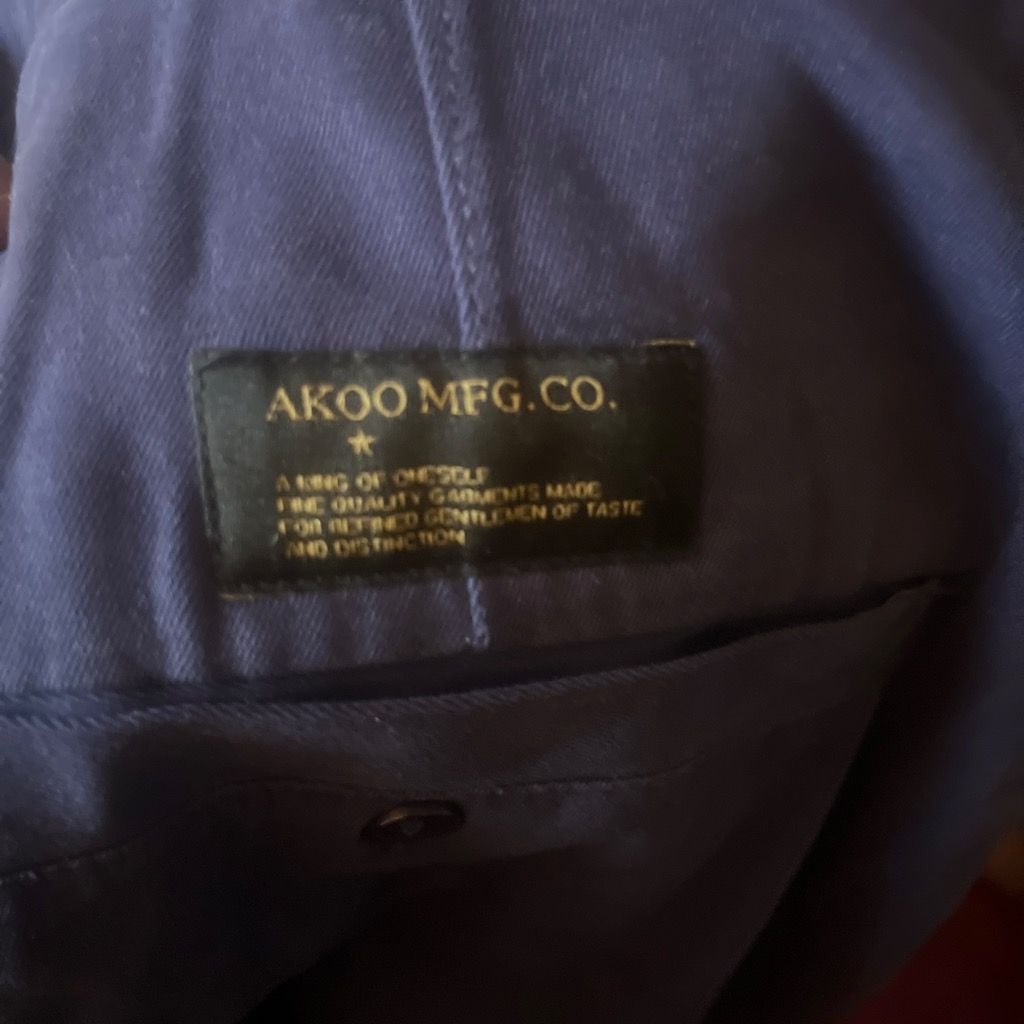 Akoo Mfg. Co. Navy Blue Chino Shorts Size 44 2