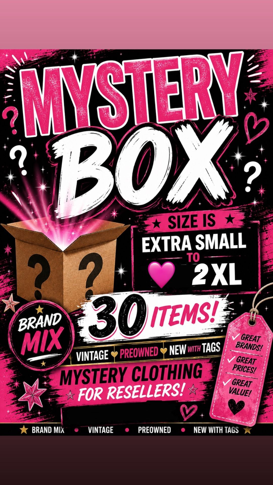 30-Item Mystery Clothing Box for Resellers (Brand Mix) 1
