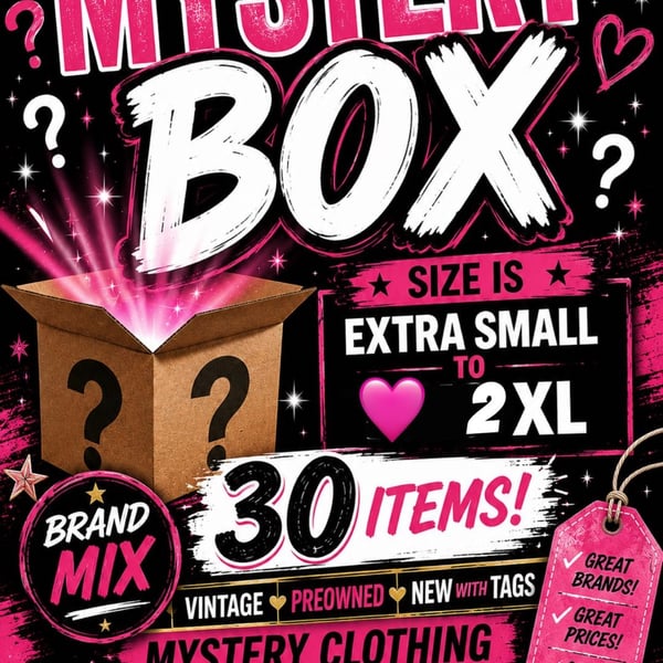 30-Item Mystery Clothing Box for Resellers (Brand Mix)