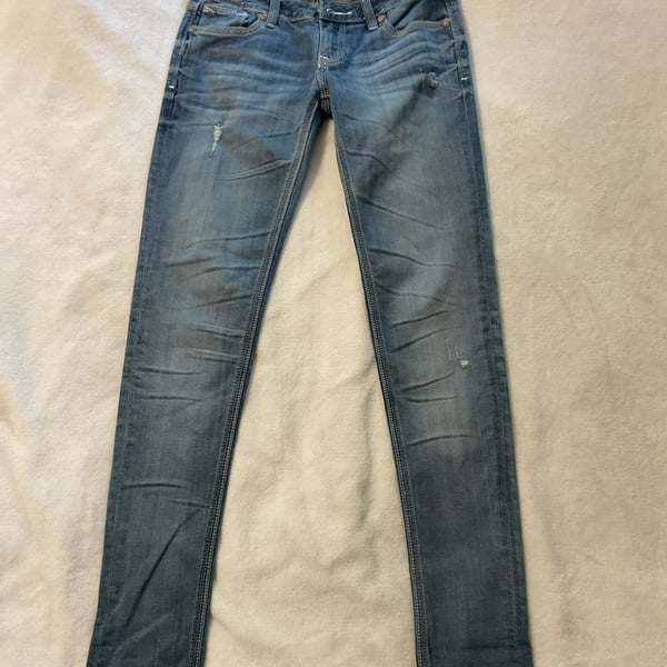 ReRock for Express Los Angeles Distressed Skinny Stretch Denim Jeans