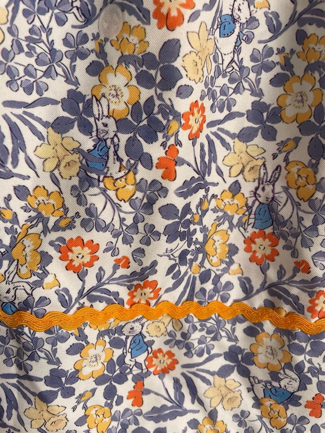 Marie Nicole Clothing Peter Rabbit Floral Smocked Ruffle Dress XL 7