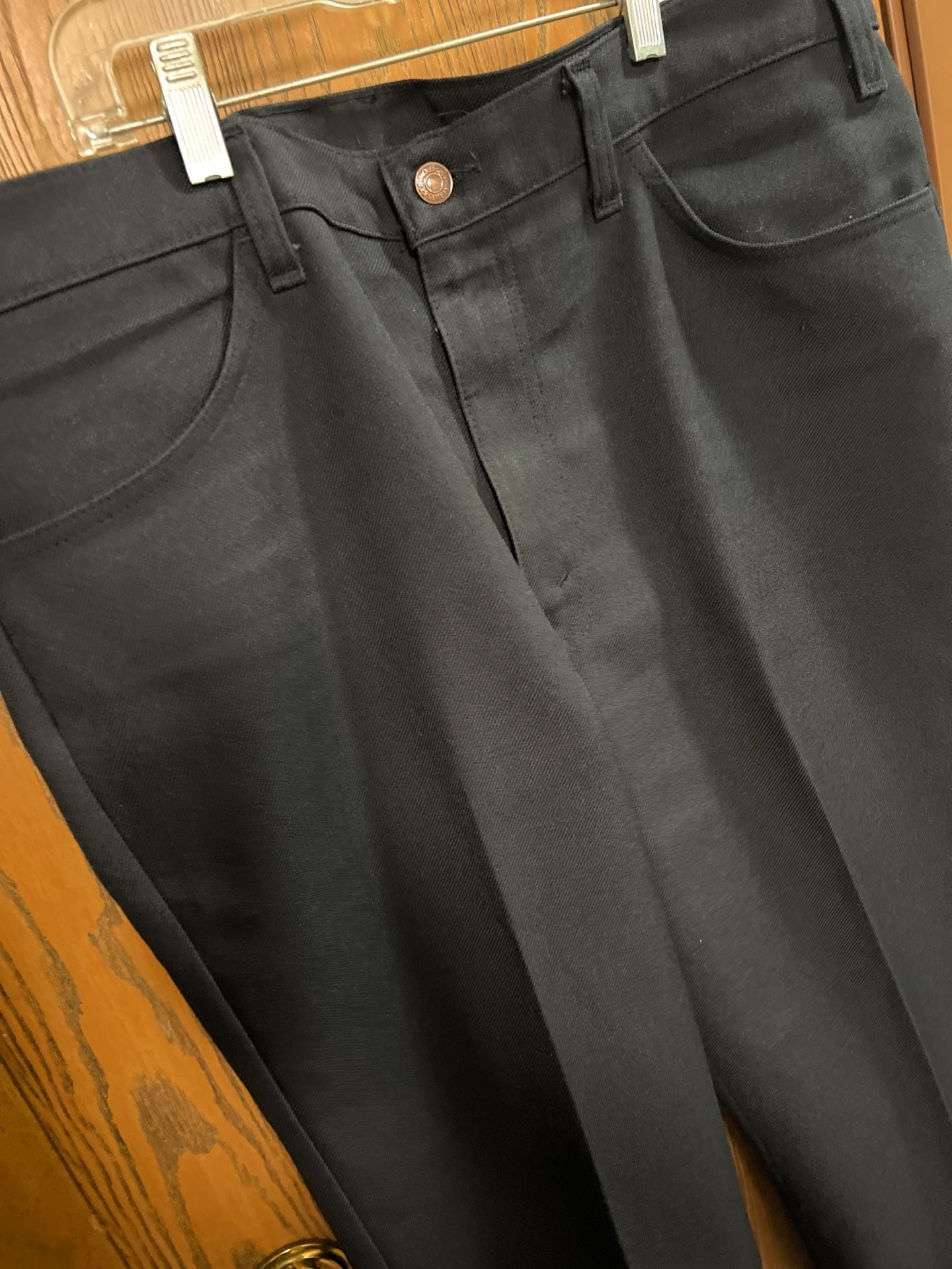 Vintage Levi's Saddleman Bootcut Polyester Dress Jeans 3