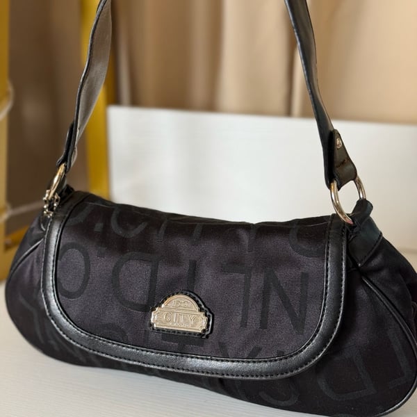 City Tokyo Black Monogram Shoulder Bag