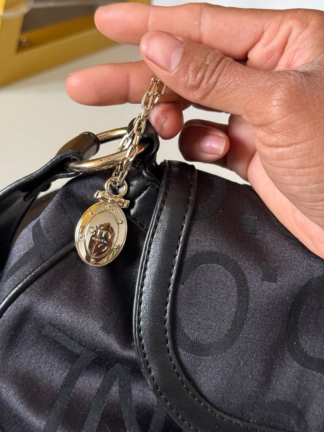 City Tokyo Black Monogram Shoulder Bag 10