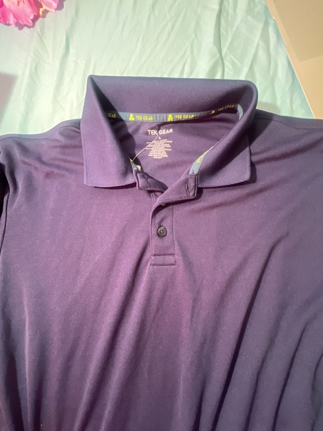 Tek Gear Men's Performance Polo Shirt Navy Blue Size Large 3