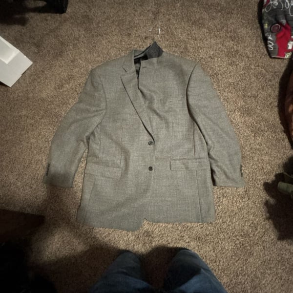 Joseph & Feiss International Men's Grey Plaid Sport Coat Blazer