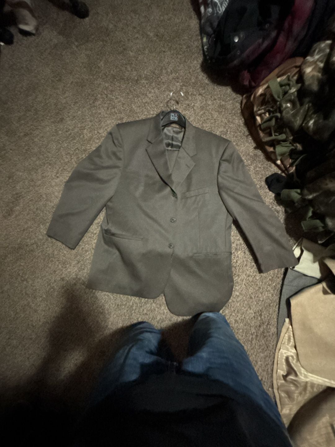 Tasso Elba 100% Pure New Wool Men's Gray Sport Coat Blazer 2