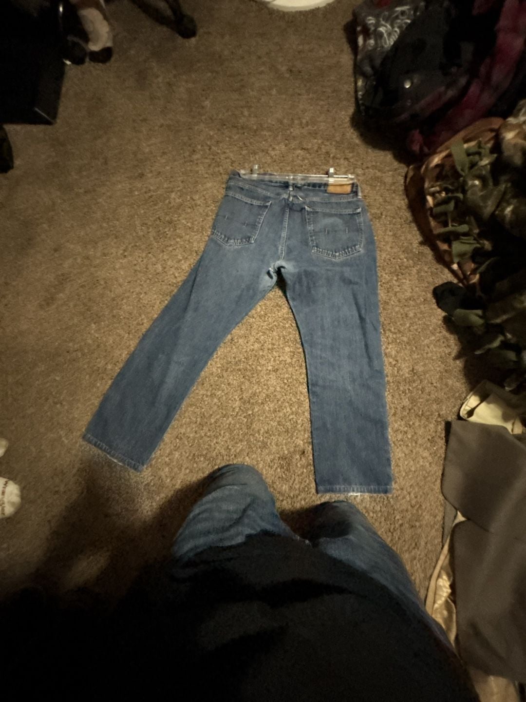 Polo Ralph Lauren Authentic Dungarees Straight Leg Jeans slight rip in rear end 3