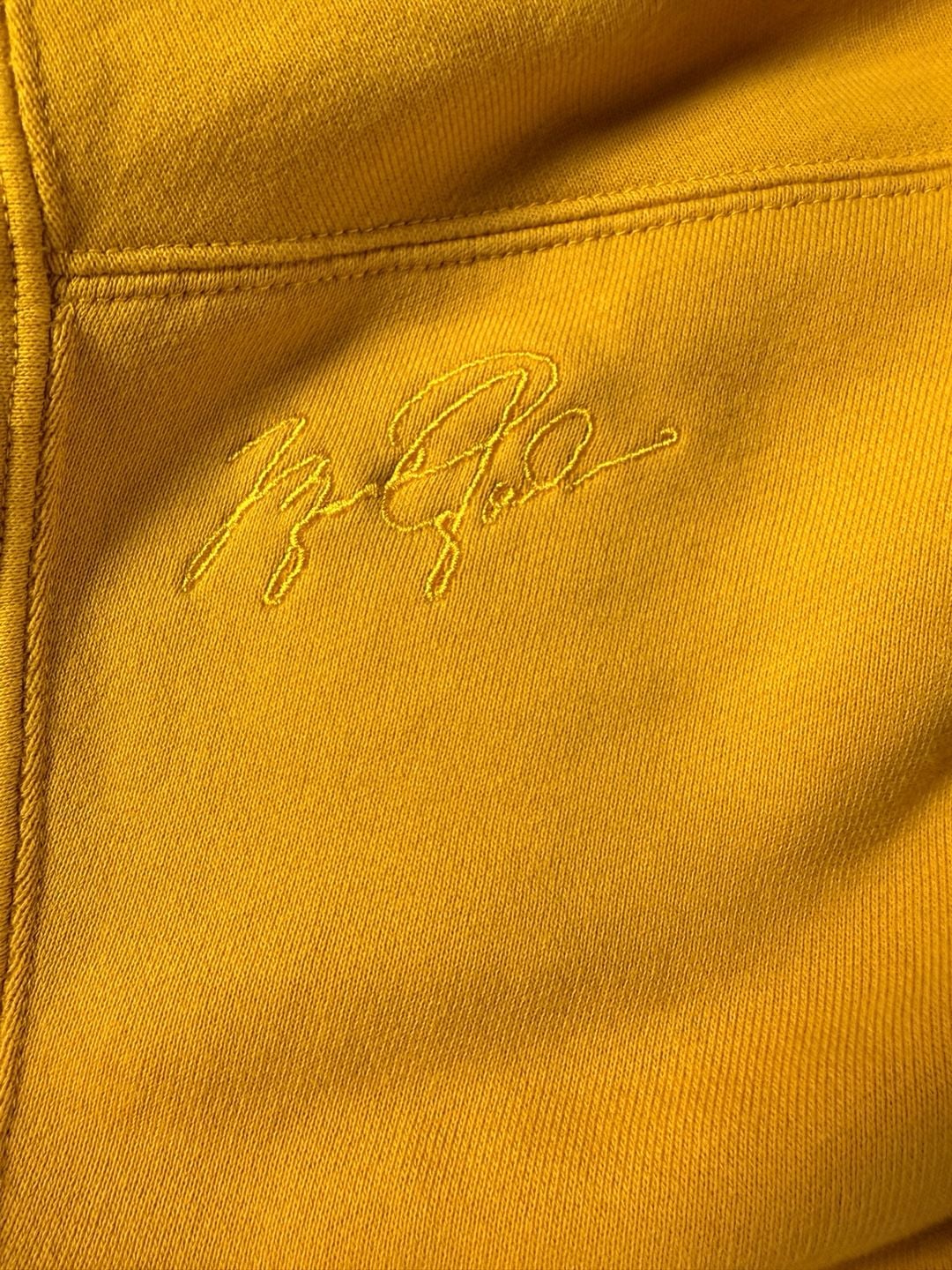 Nike Jordan Flight Fleece Washed Pullover Hoodie Yellow Ochre 6