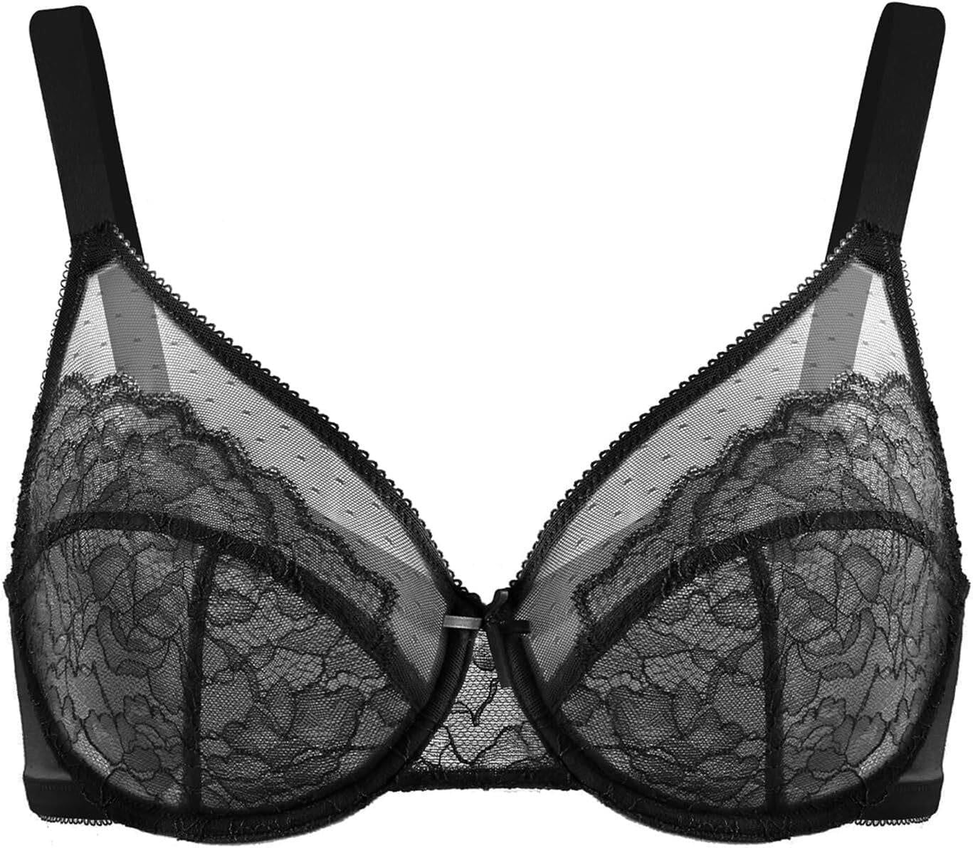 HSIA Enchante Full Coverage Unlined Lace 38D Underwire Bra 3