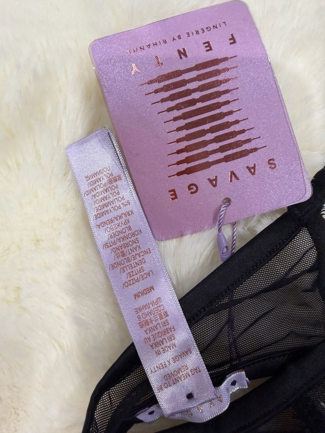 Savage X Fenty Lingerie Set Black Medium 2