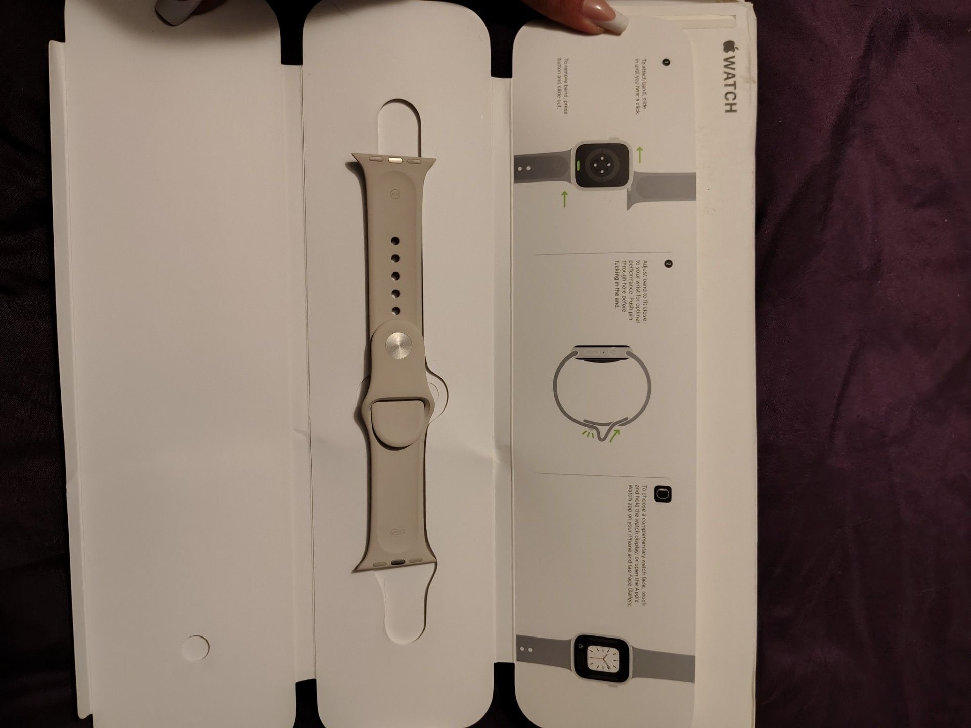 Apple Watch Starlight Sport Band M/L 2
