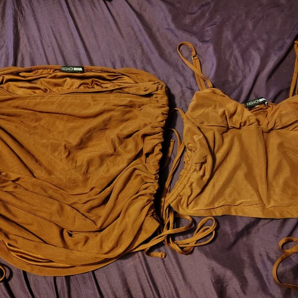 Fashion nova 2 pc. Mini skirt set