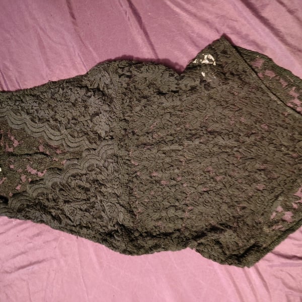 Papaya lace body suit sheer