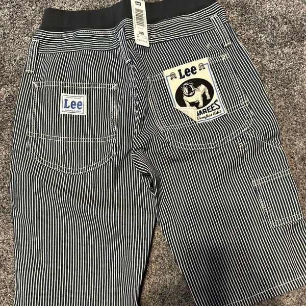 Lee Kids Rib Easy Painter Shorts in Hickory Stripe, Size 140