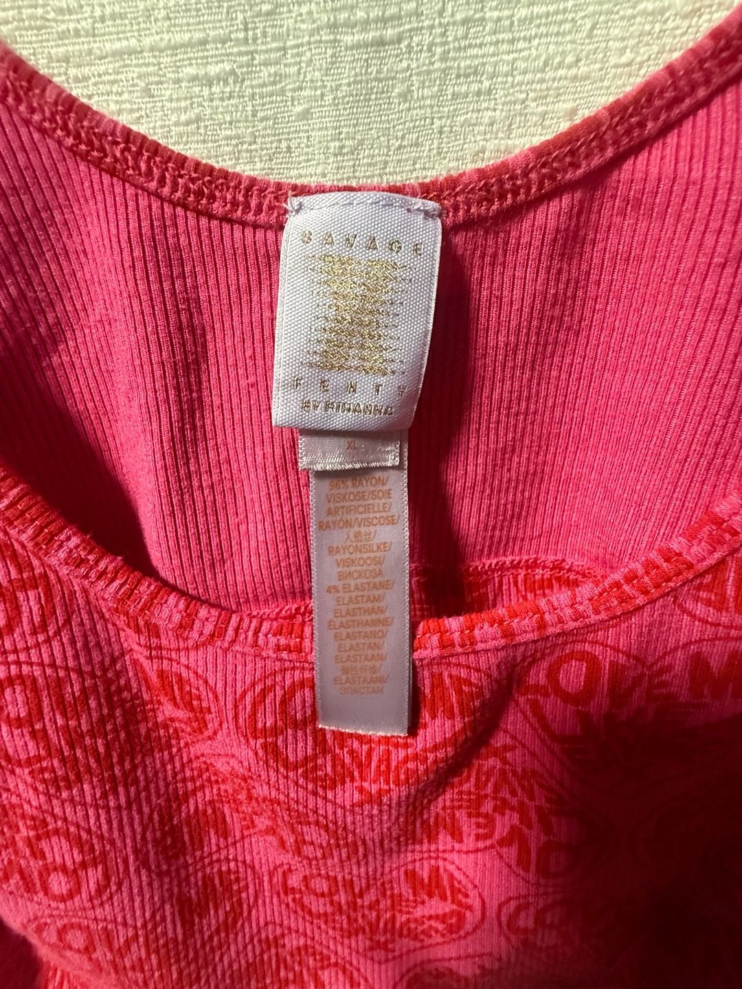 Savage X Fenty Ribbed Lounge Set with Logo Heart Print 6