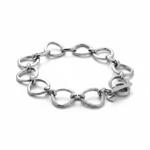 Silpada Sterling Silver Silver Rush Link Toggle Bracelet B2709