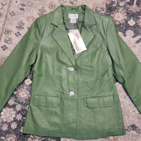 BRAND NEW Chadwicks Vintage Emerald Green Genuine 100% Leather
