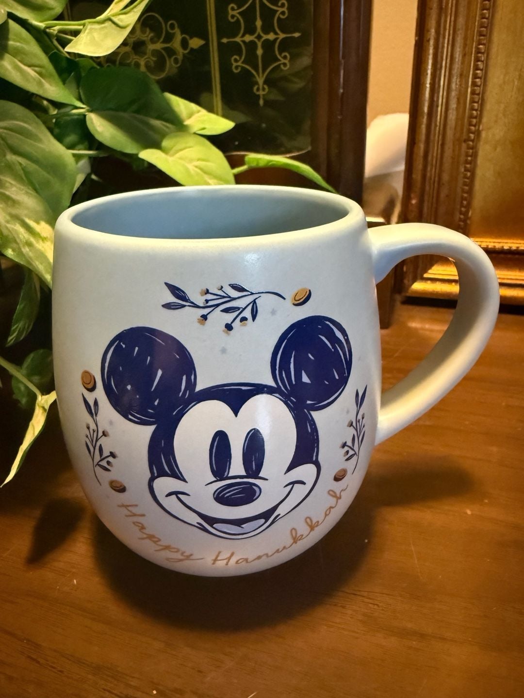 Disney Parks Mickey Mouse Happy Hanukkah Ceramic Coffee Mug 1