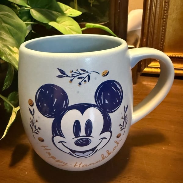 Disney Parks Mickey Mouse Happy Hanukkah Ceramic Coffee Mug