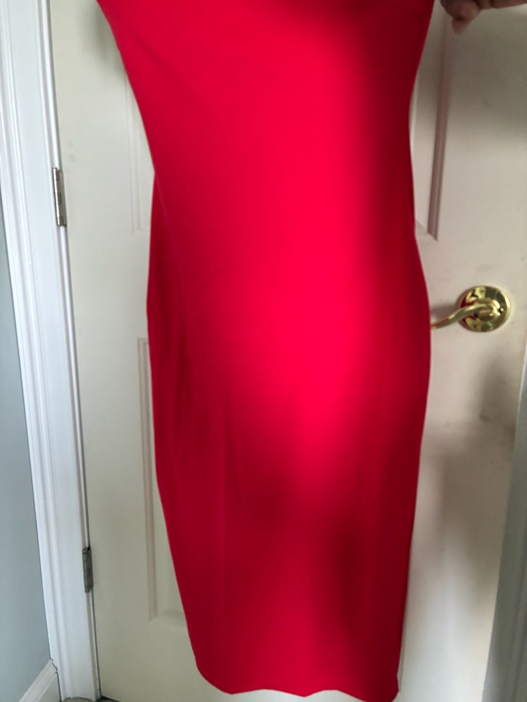 Popilush Halter Neck Red Midi Dress 2