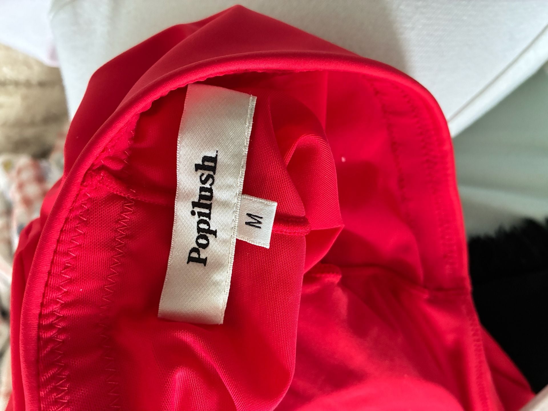 Popilush Halter Neck Red Midi Dress 4