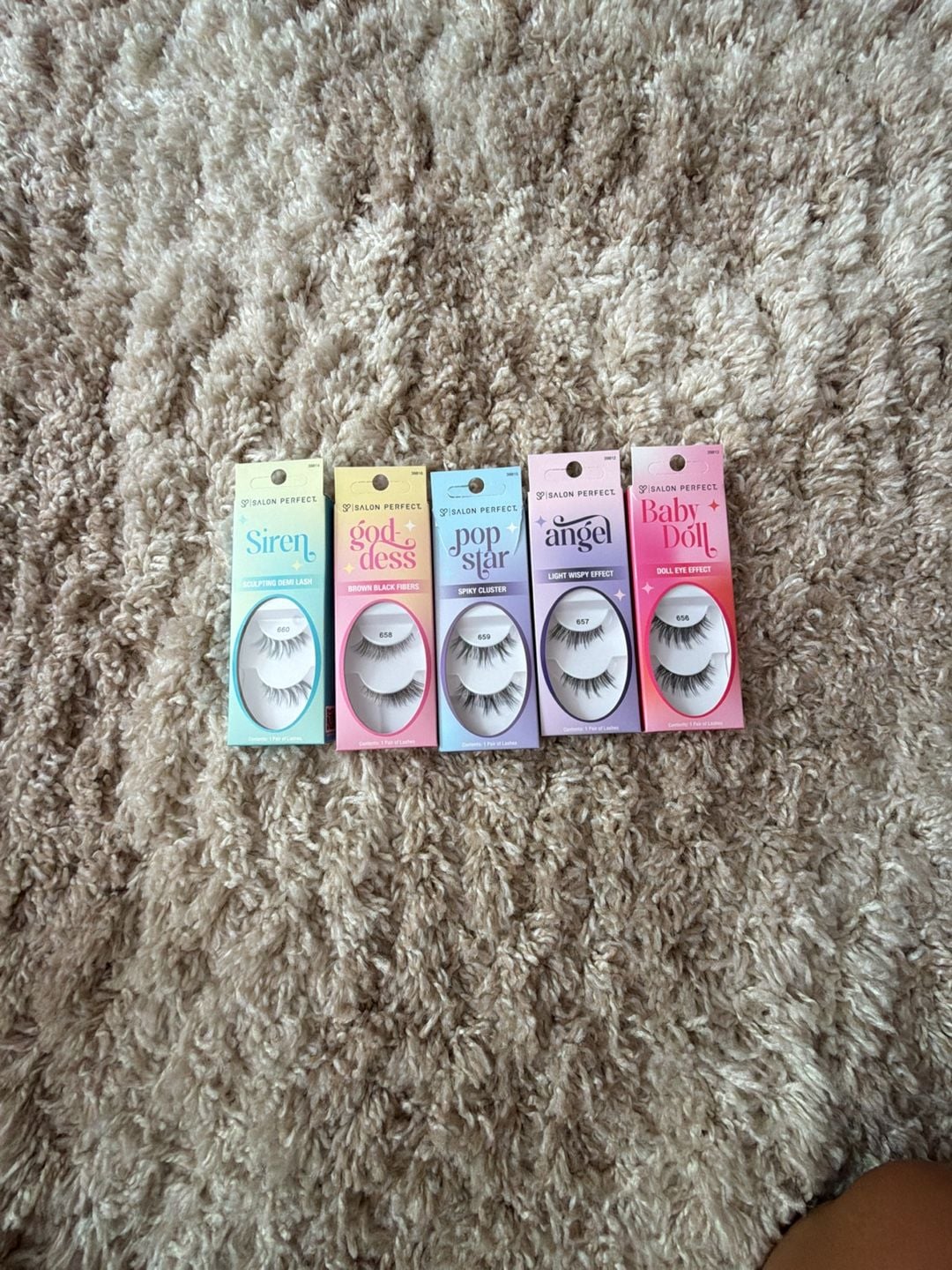 Salon Perfect Variety Pack False Eyelashes (Siren, Goddess, Pop Star, Angel, and Baby Doll styles) 1