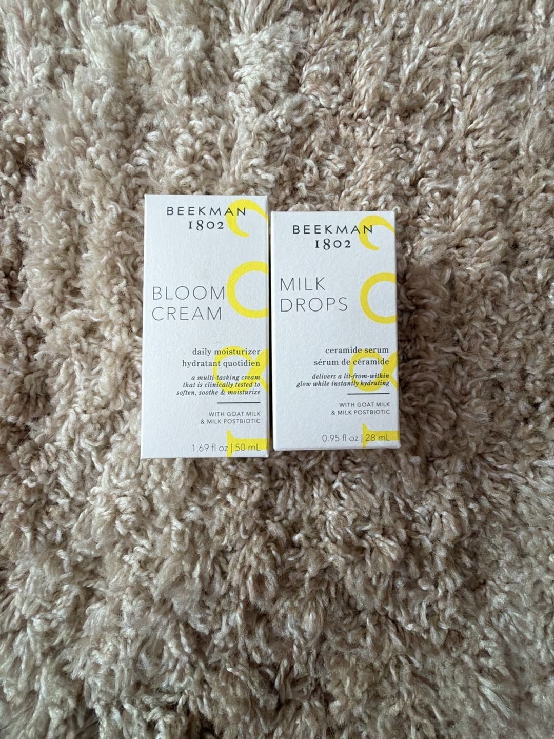 Beekman 1802 Bloom Cream Daily Moisturizer and Milk Drops Ceramide Serum Set 1