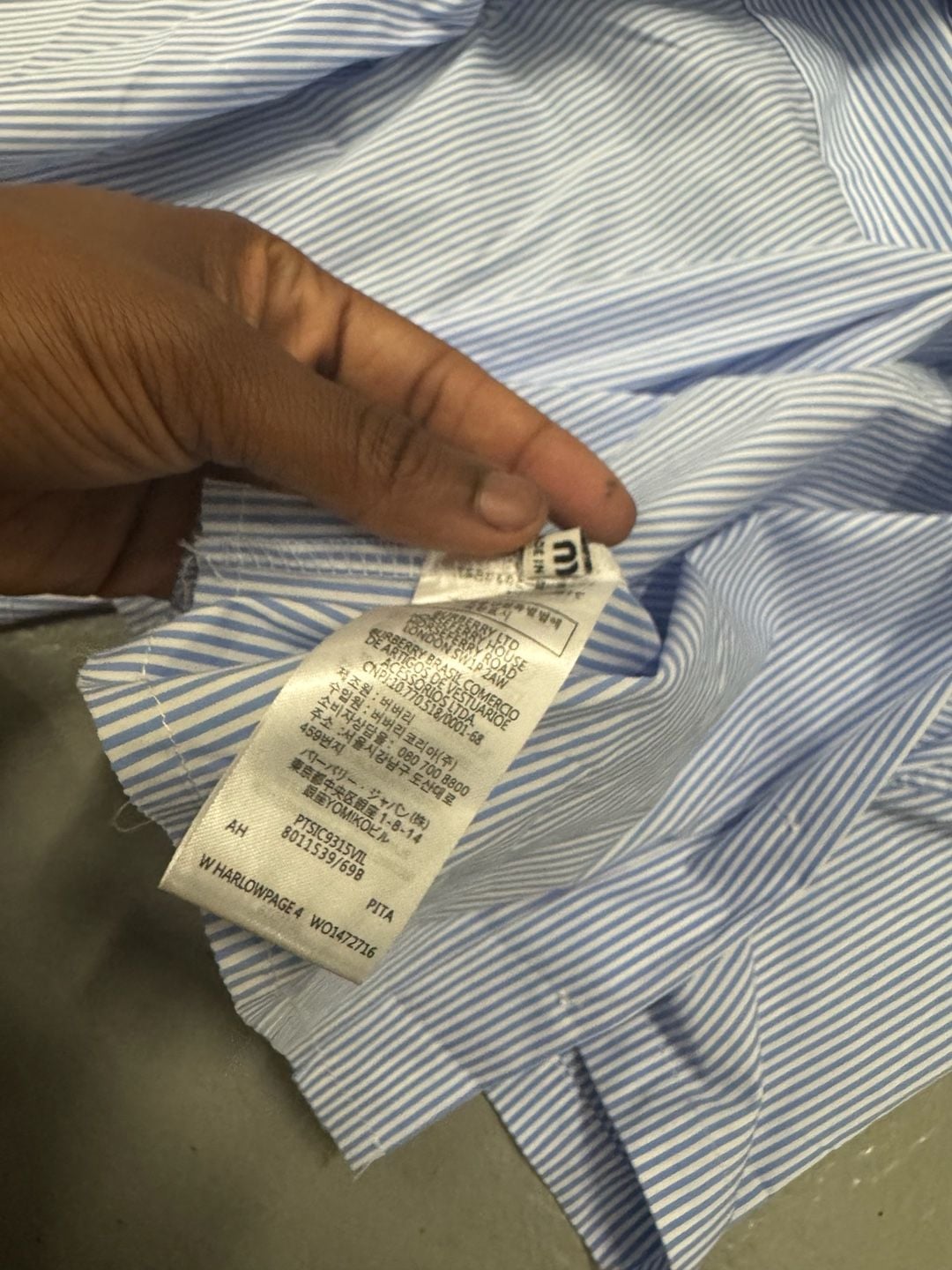 Miu Miu Cropped Striped Poplin Shirt with Embroidered Logo 4