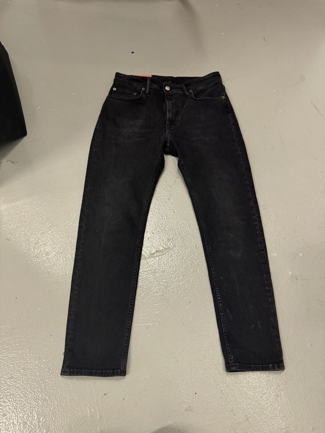 Acne Studios Blå Konst Melk Used Black Jeans 2