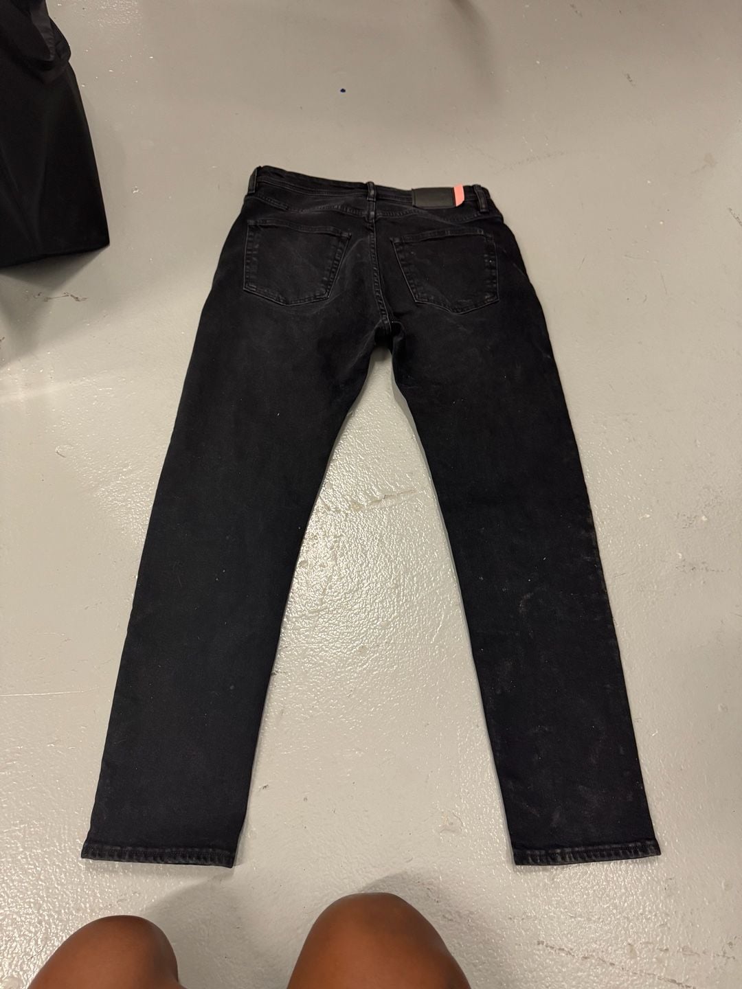 Acne Studios Blå Konst Melk Used Black Jeans 5