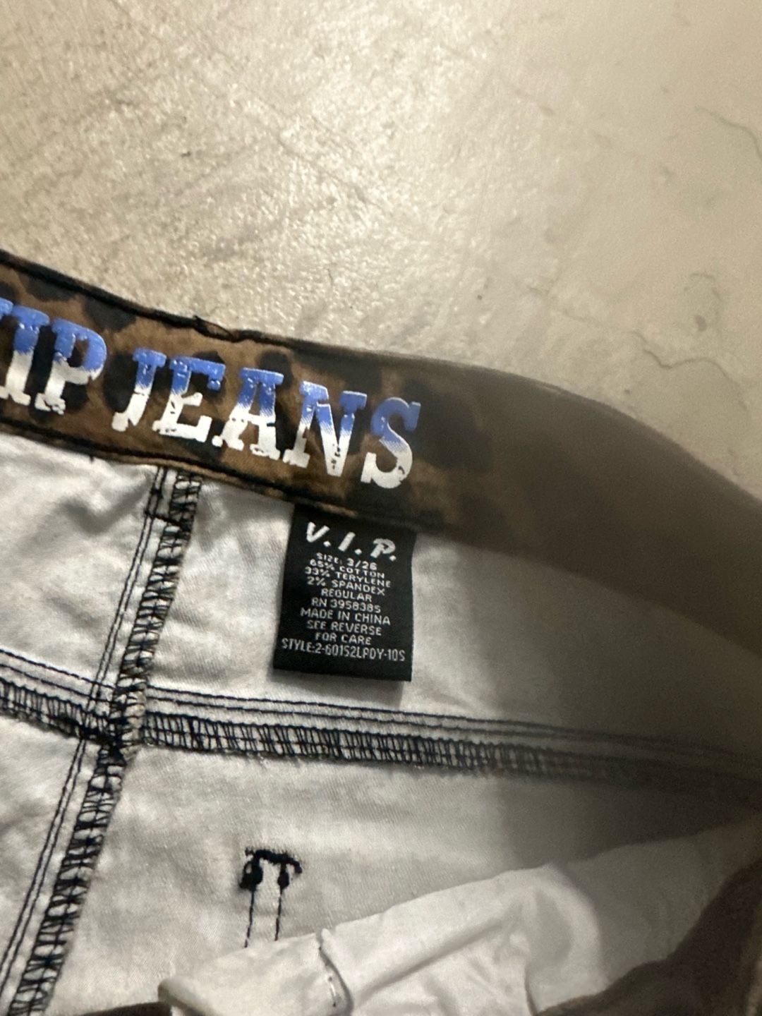 V.I.P. Jeans Women's Leopard Print Cargo Pants Style 2-60152LPDY-10S 2
