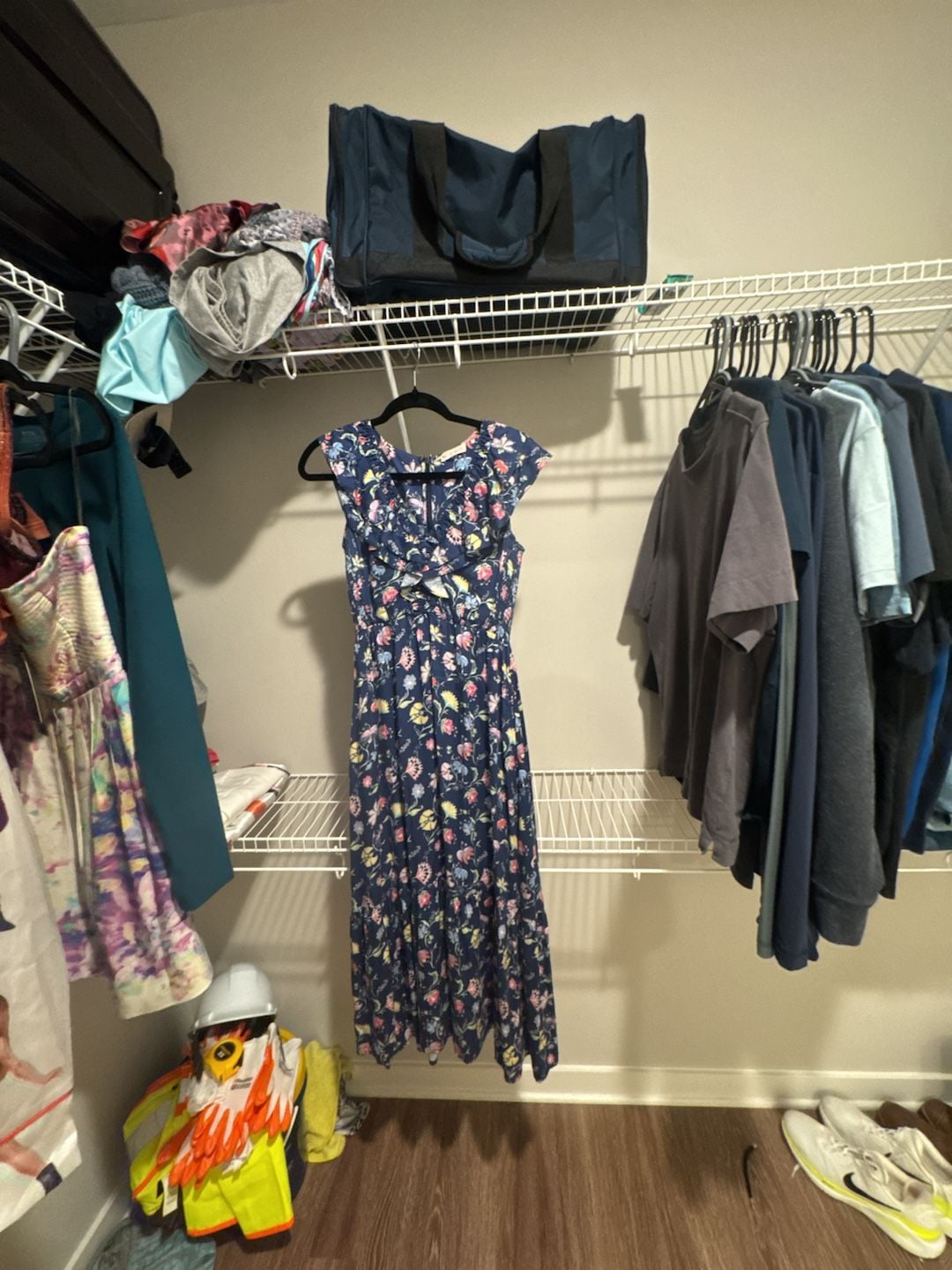 Roller Rabbit Blue Floral Print Cap Sleeve Maxi Dress 2