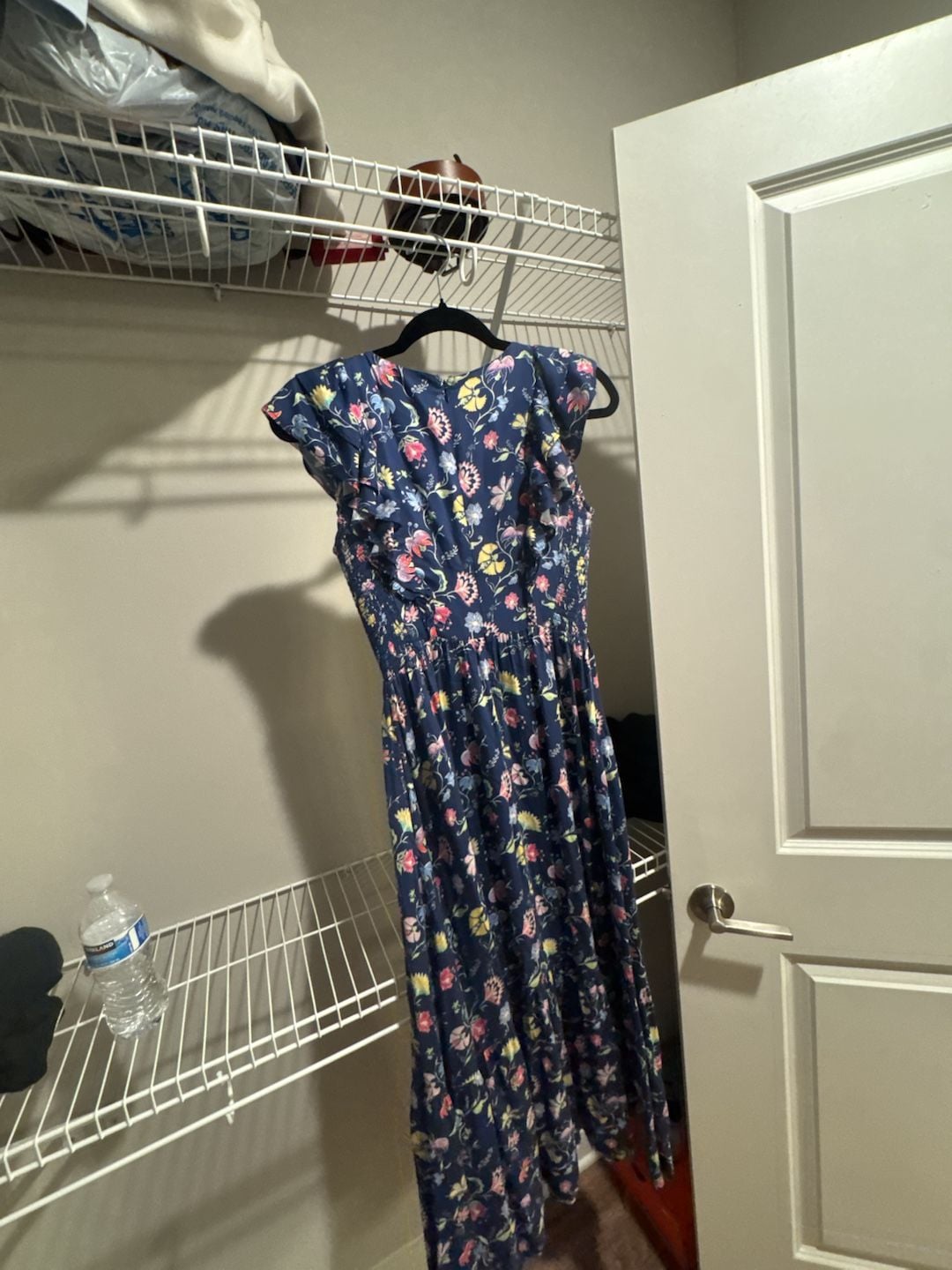 Roller Rabbit Blue Floral Print Cap Sleeve Maxi Dress 4