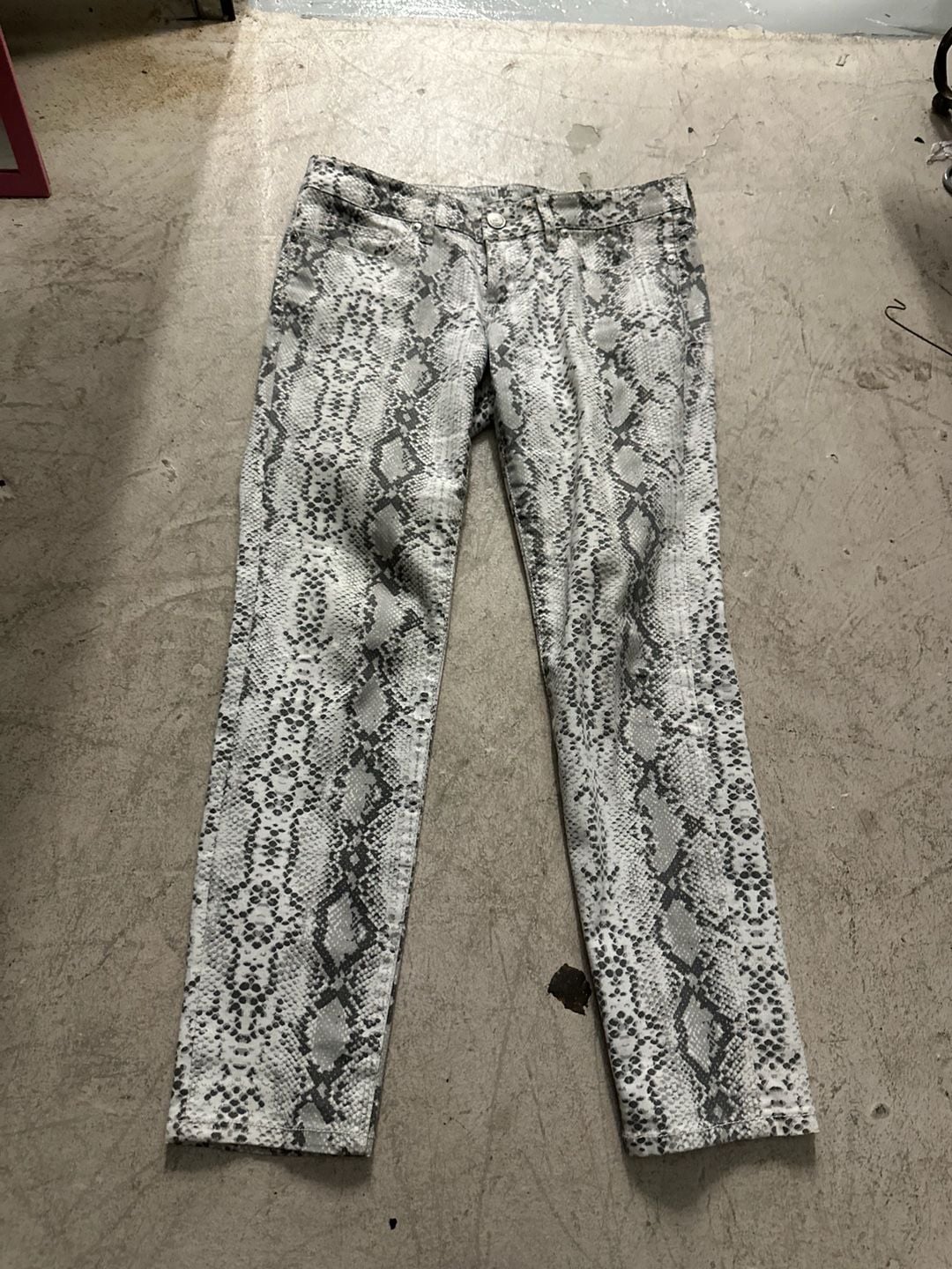 Seven7 Womens Snake Skin Print Skinny Jeans 1