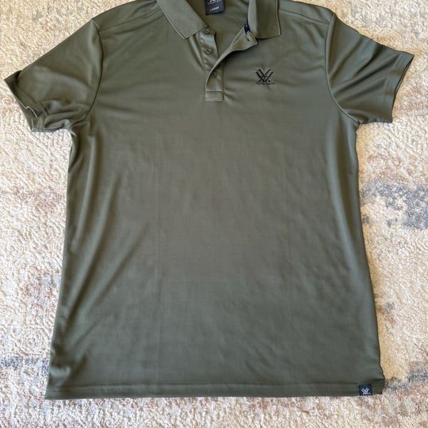 Vortex Optics Men's Olive Green Performance Tactical Polo Shirt