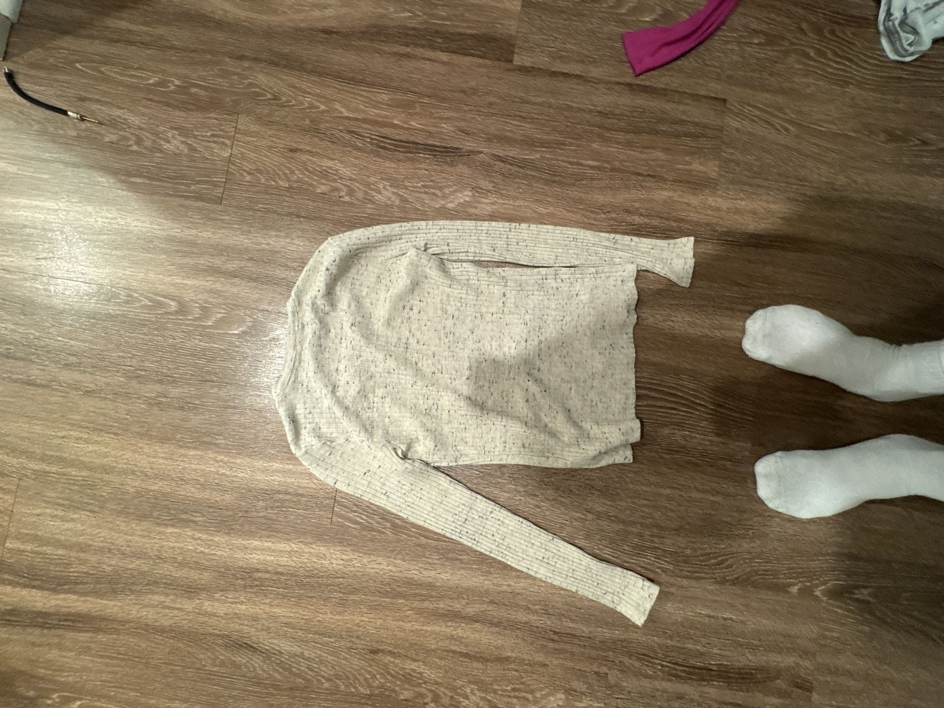 Enya Costa Ribbed Long Sleeve Henley Top 4