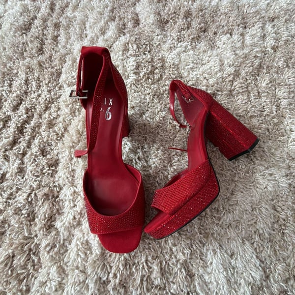 J. Renee Winsley Satin Rhinestone Dress Sandals