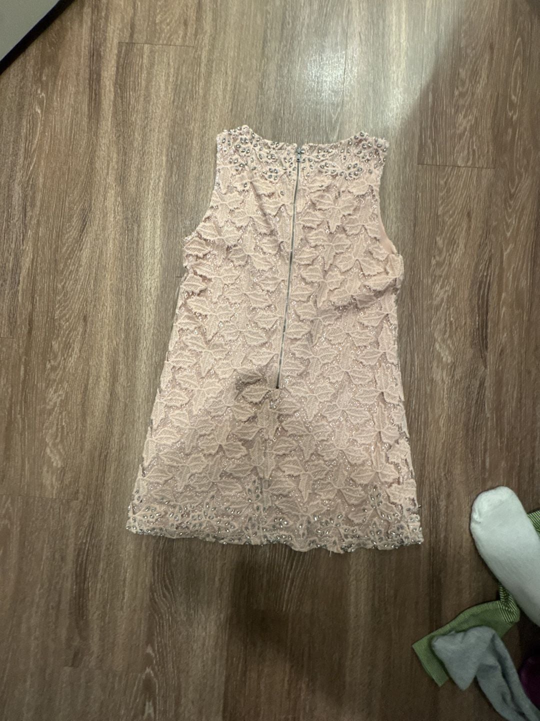 Alice + Olivia Bejeweled Lace Sleeveless Mini Dress 1