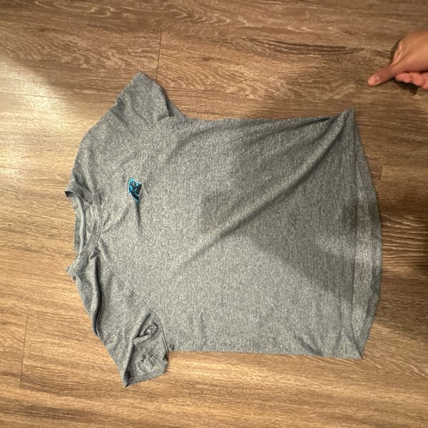 Lululemon Metal Vent Tech T-Shirt Carolina Panthers NFL Edition Heathered Grey