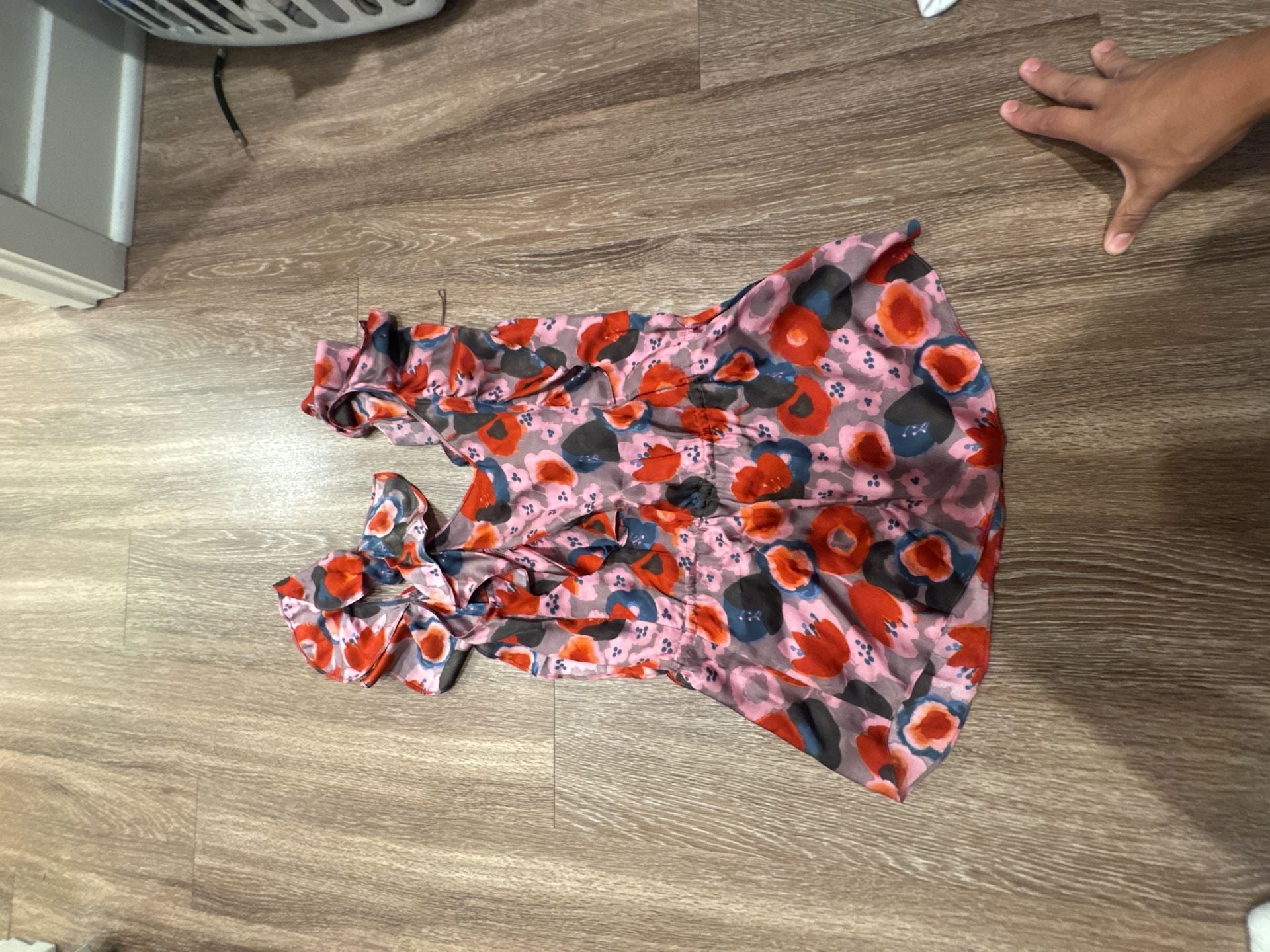 Rebecca Taylor Silk Floral Ruffle Sleeveless Top 3