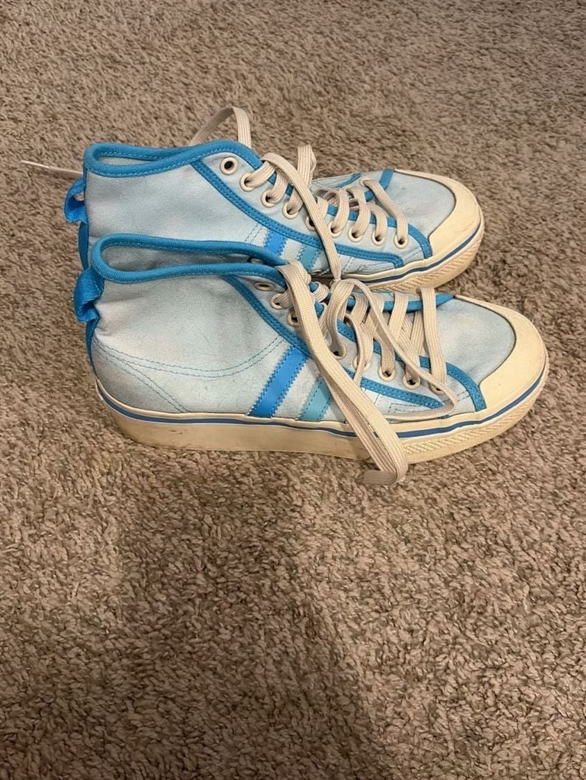 adidas Nizza Platform Mid Almost Blue/Pantone/Chalk White Sneakers 2