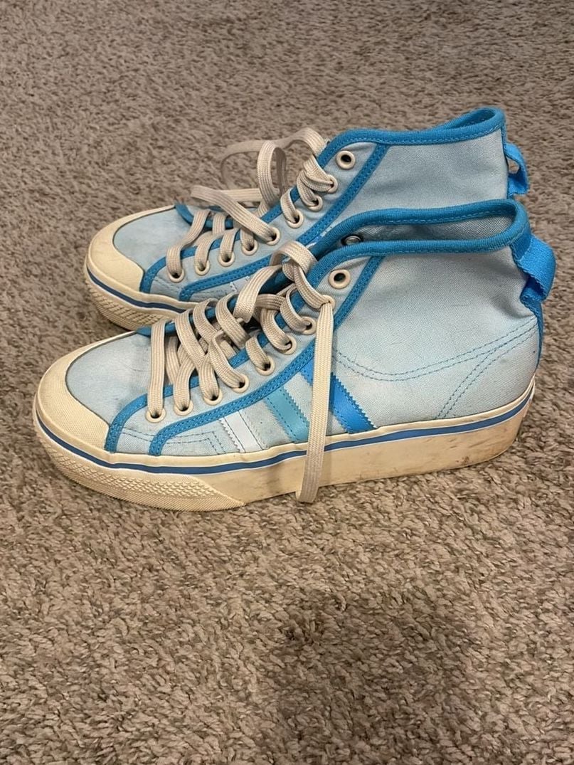 adidas Nizza Platform Mid Almost Blue/Pantone/Chalk White Sneakers 5