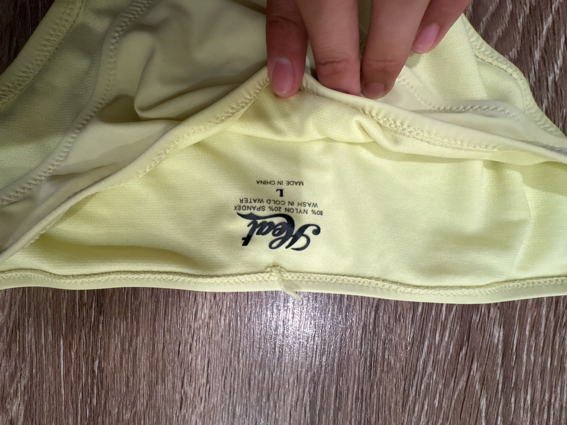 Heat Women's Yellow Bikini Bottoms Size Large 2